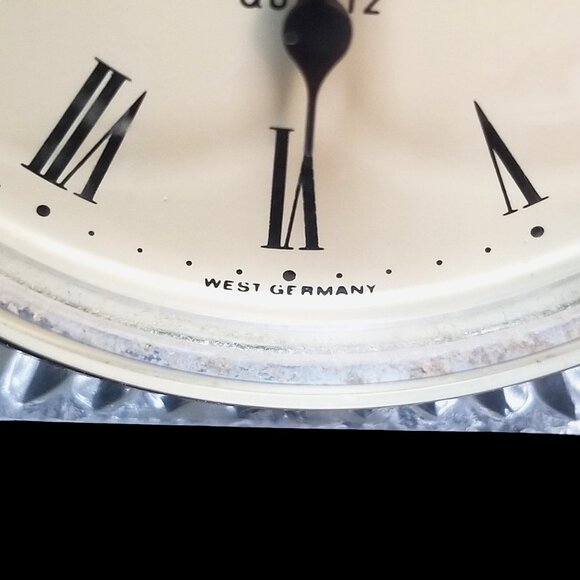 Anna Hutte Bleikristal Mantel Clock Quartz Lead Crystal 24 % Pbo West Germany - Picture 8 of 9